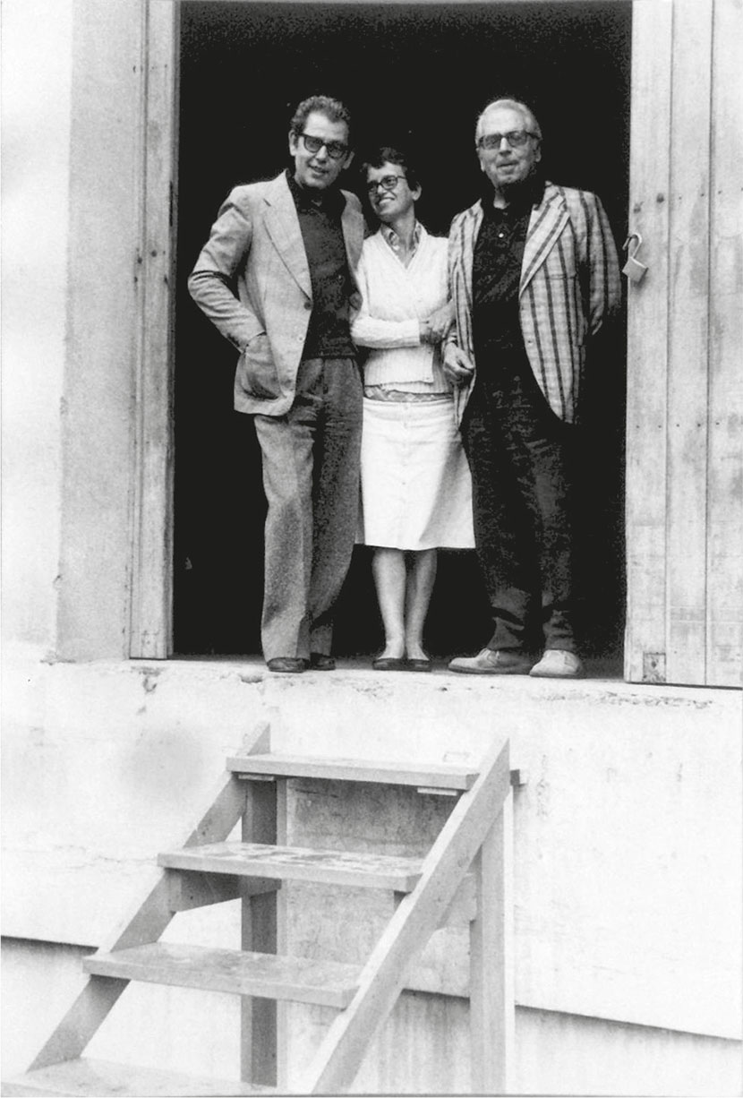 Vittorio Brandi Rubiu, Pinella Rubiu, Cesare Brandi, Ex Seccatoi del Tabacco, Città di Castello, primi anni ’80